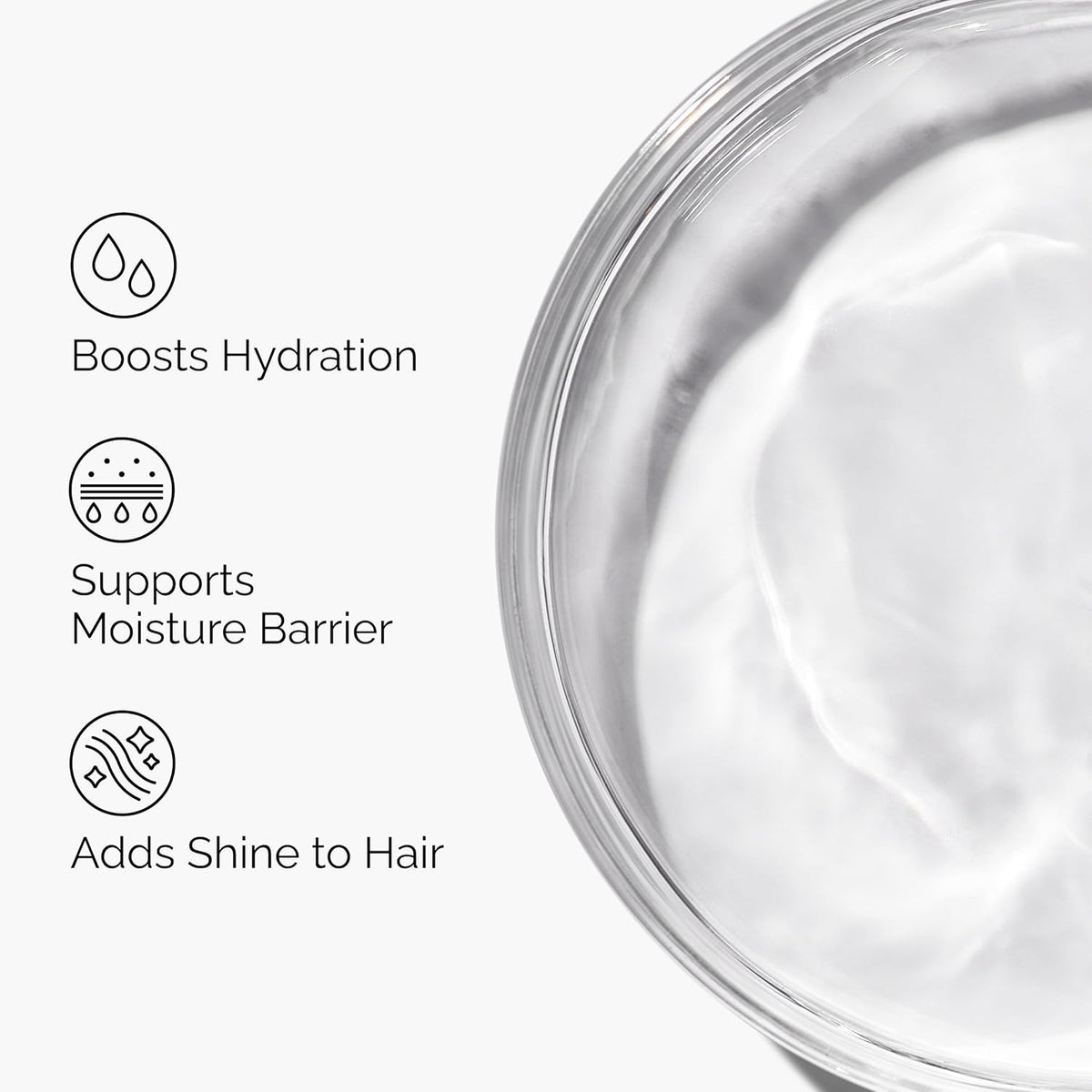 fast-absorbing hydration suitable for daily use on skin and hair