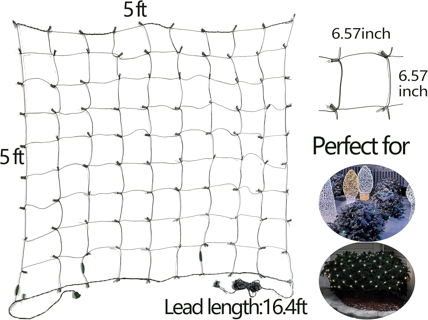 FestoonNET Pro – 11 Color Mesh Net Lights for Themed Holiday Interiors, from Warm White to Multicolor