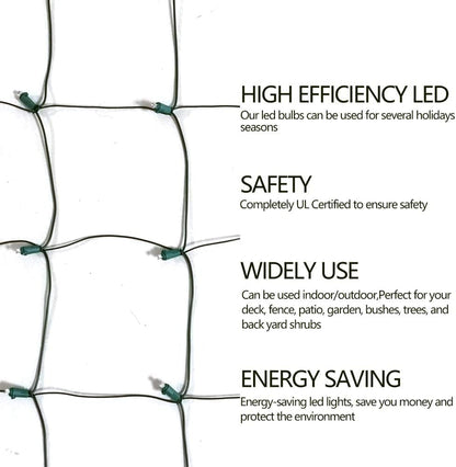 FestoonNET Pro – 11 Color Mesh Net Lights for Themed Holiday Interiors, from Warm White to Multicolor