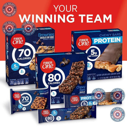 Fiber One Chewy Bars – Mid-Afternoon Pick-Me-Up for Your Home Office, 6g Fiber for Sustained Energy