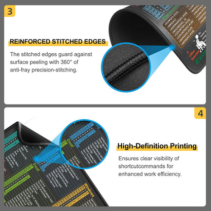 finely-textured smooth surface for precise mouse tracking during work and gaming