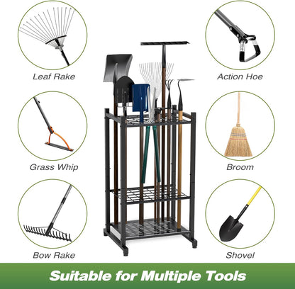 five product variants: standard rack, rack with hooks, corner rack, rack with accessories, and rack with accessories without wheels