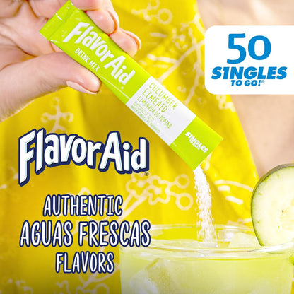 Flavor Aid Aguas Frescas Singles To Go – Housewarming Gift for New Homeowners Who Love Flavored Water, Drink Mix Box