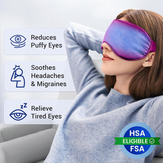 flexible gel interior that stays soft after refrigeration for safe eye contact