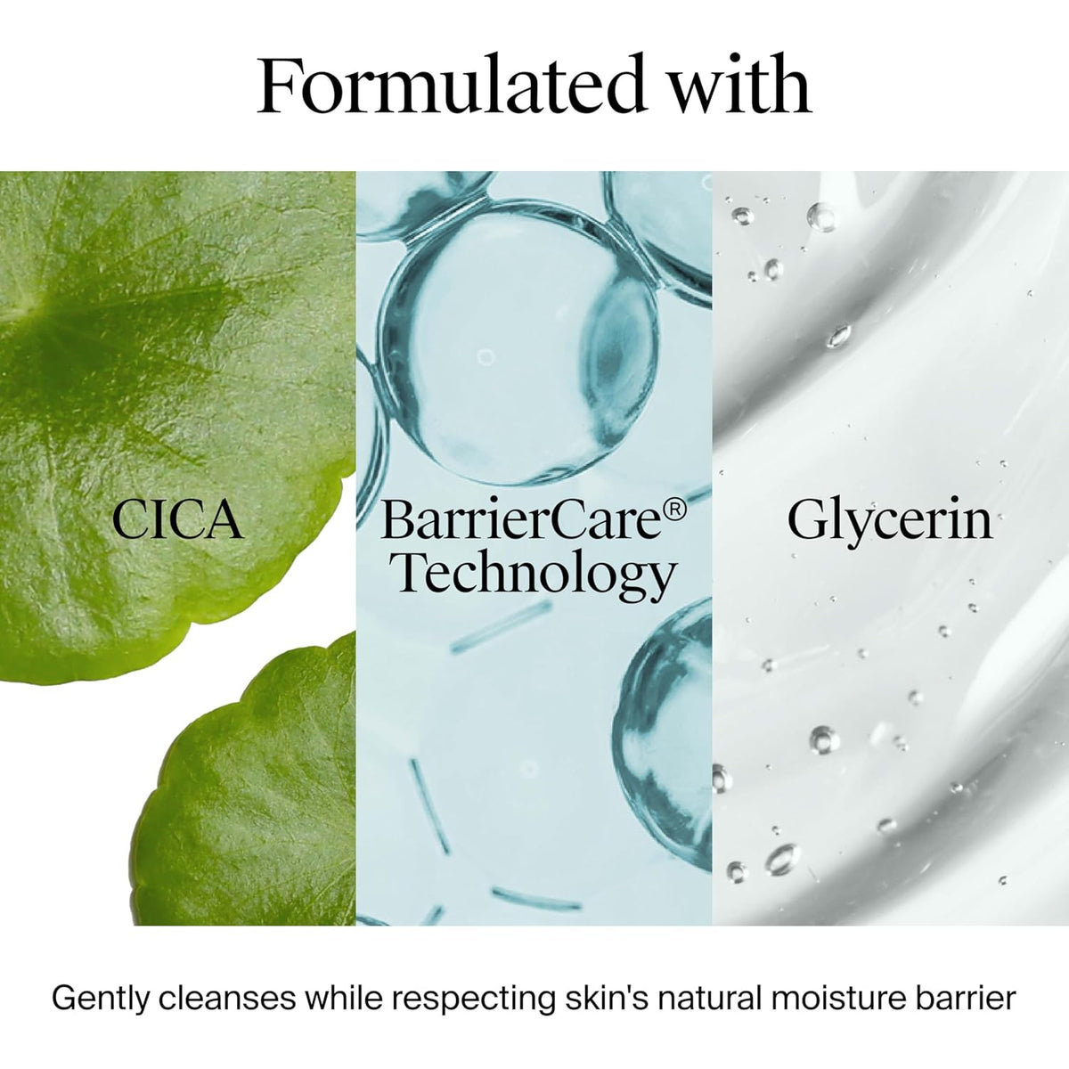 foaming gel texture that lathers easily and rinses clean without residue