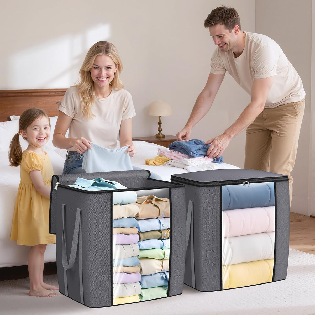 foldable flat design that stacks neatly when full