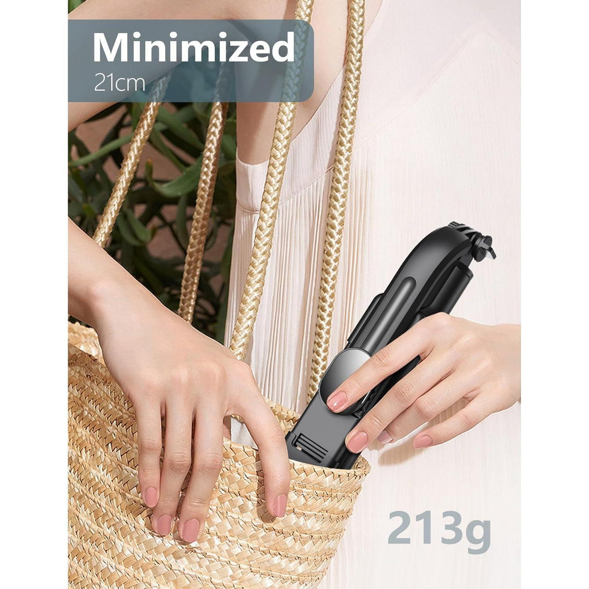 foldable stainless steel body collapsing to 8.3 inches at 0.47 lbs for travel
