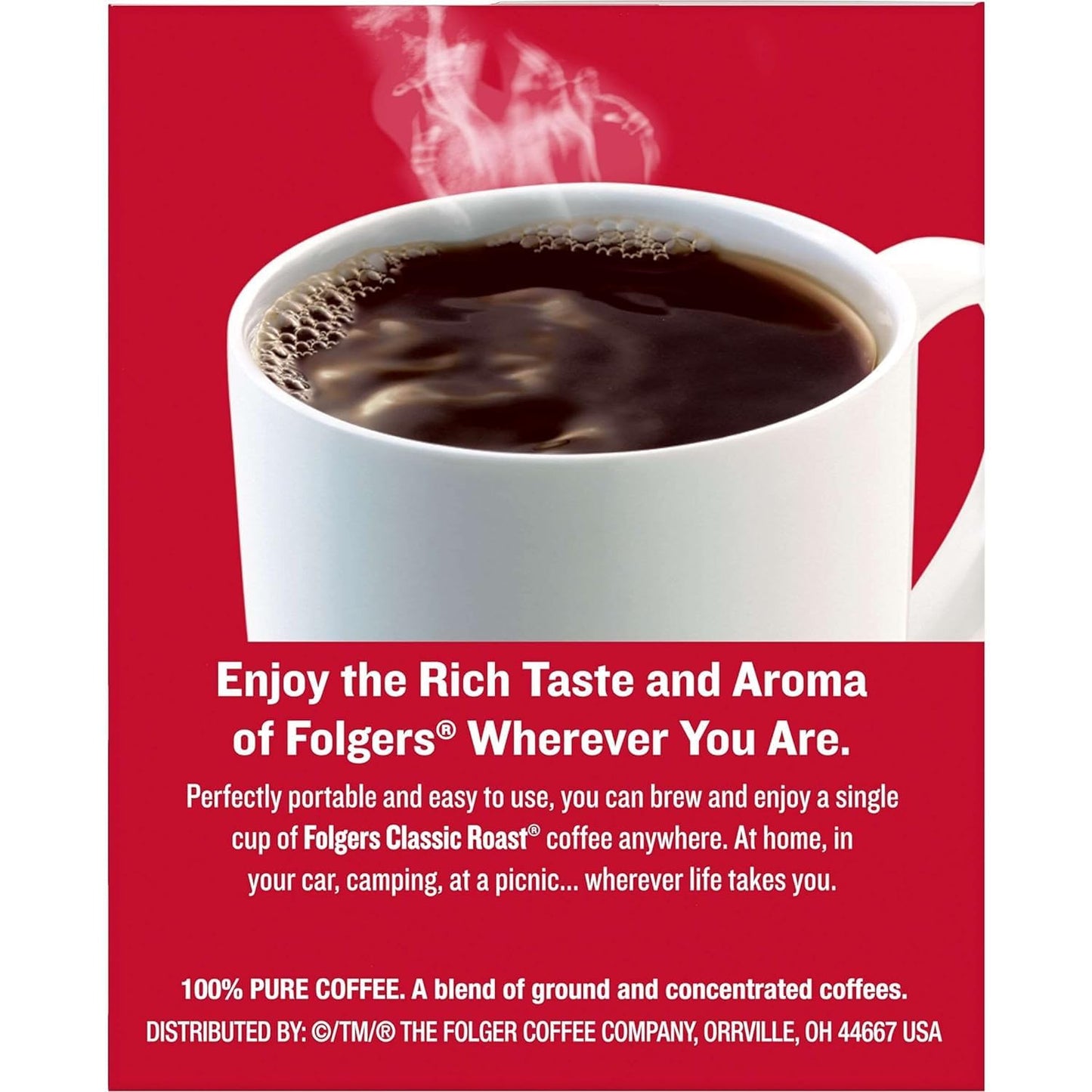 Folgers Coffee Singles – Travel-Ready Coffee Packets for Business Trips and Hotel Work Stays