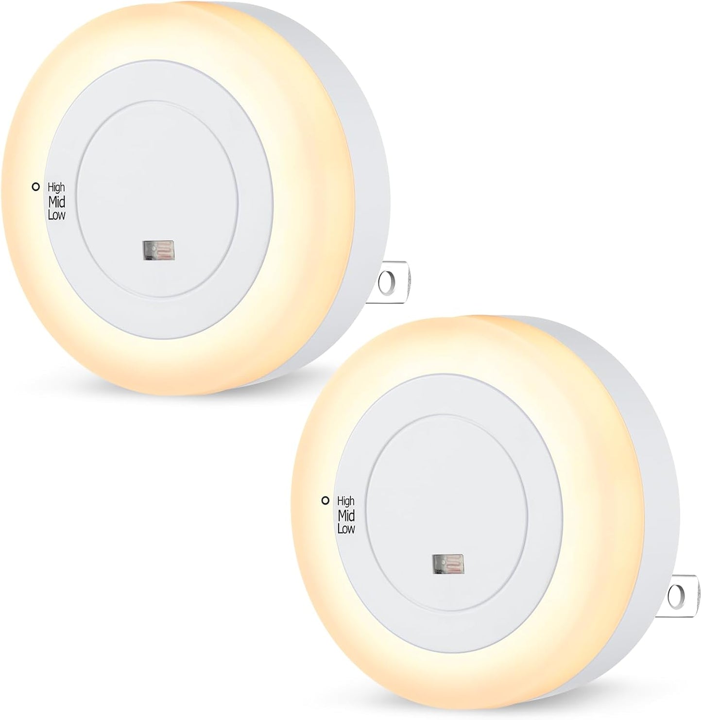 FOLKSMATE Nightlight Plug in – Decorative Bedroom and Living Room Accent Light, 2 Color Variants