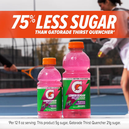 four flavor options: rain berry, lemonade, glacier cherry, and fruit punch