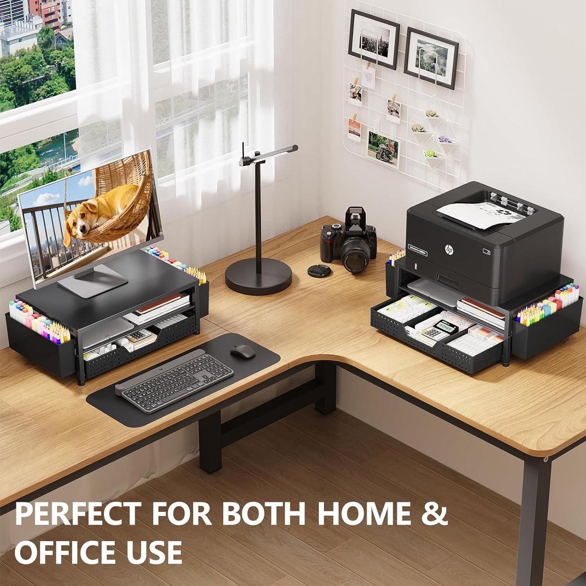 four height-adjustable, scratchproof, slip-resistant non-slip pads