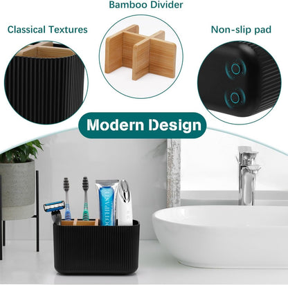 four nonslip pads on the base for slip-resistant countertop placement