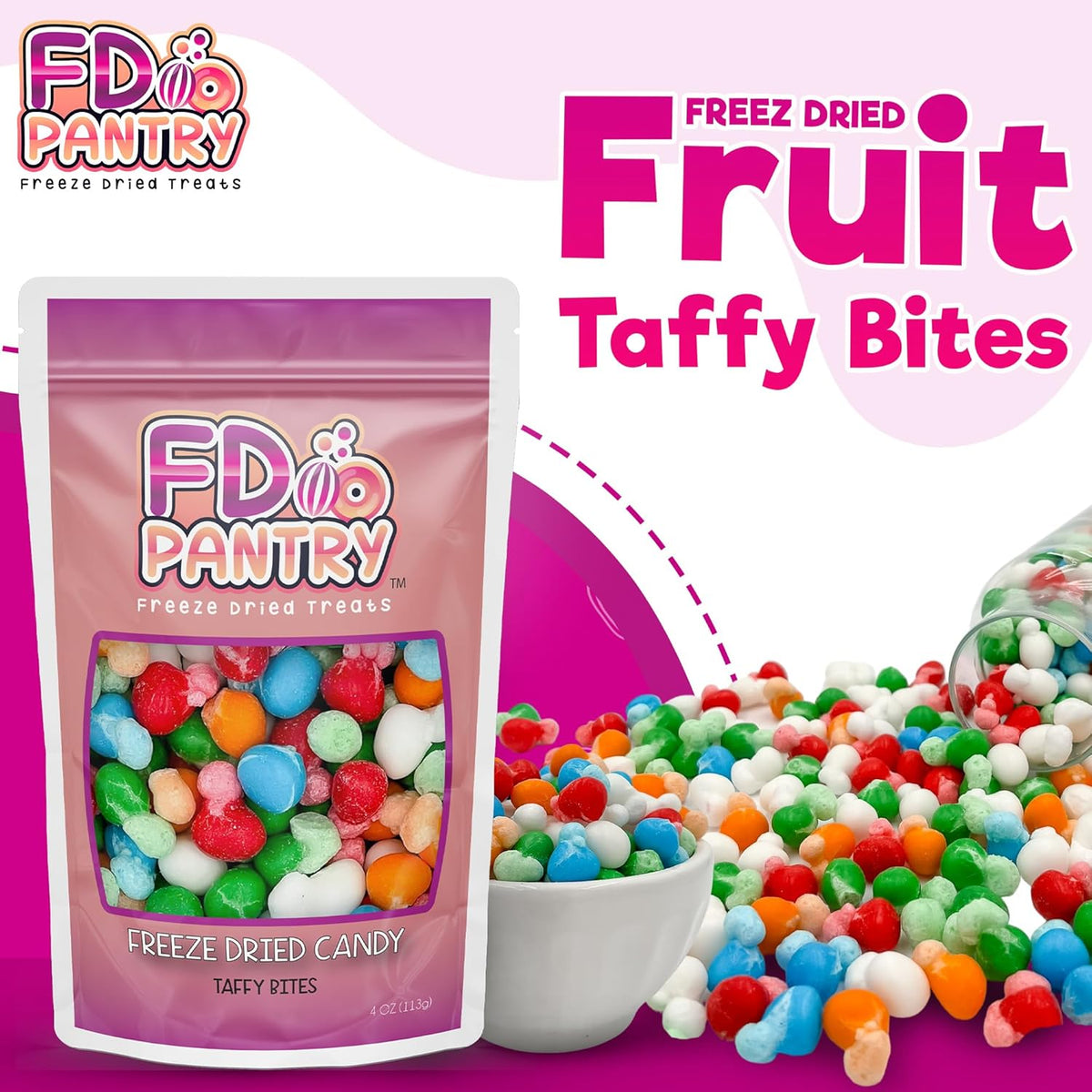 Freeze Dried Air Taffy Crunch Candy – Heat-Resistant Camping Snack That Won't Melt in Your Pack