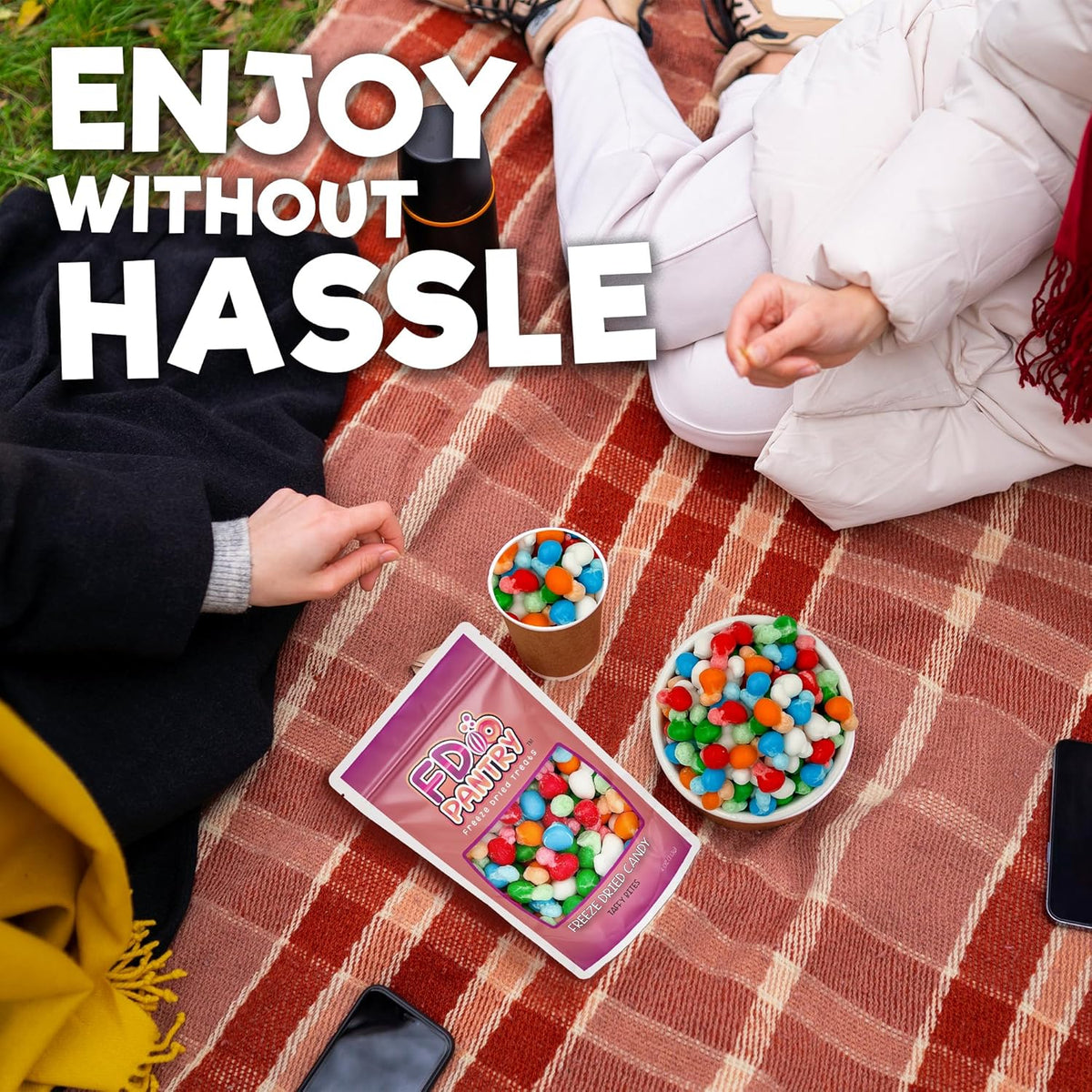 Freeze Dried Air Taffy Crunch Candy – Heat-Resistant Camping Snack That Won't Melt in Your Pack