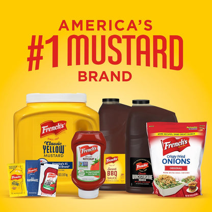 French's Classic Yellow Mustard, 105 oz – Cramp Relief Mustard for Personal Wellness Routines and Single-Serve Home Use
