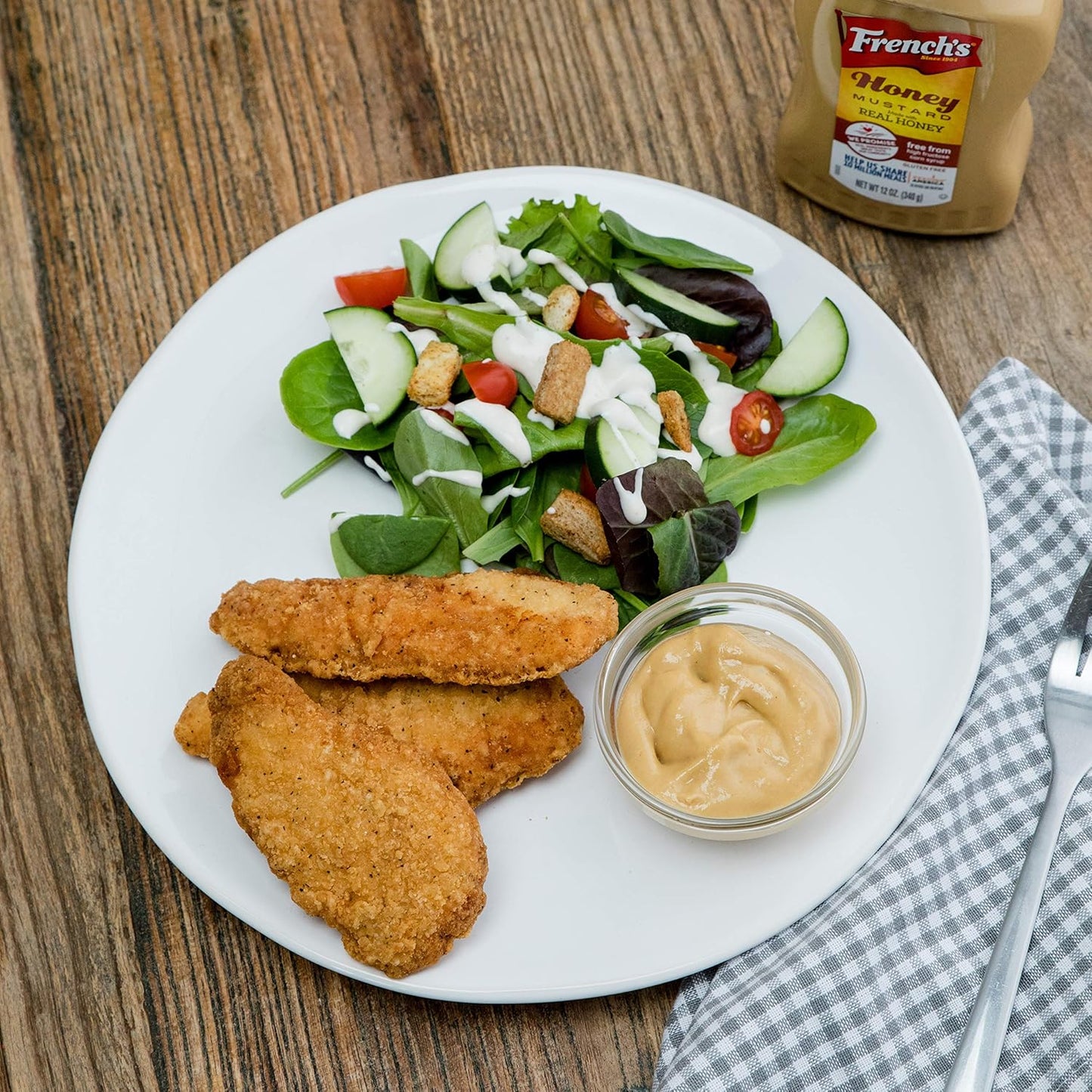 French's Honey Mustard, 12 oz – No High Fructose Corn Syrup Dip for Health-Conscious Home Chefs