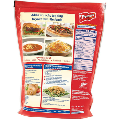 French's Original Crispy Fried Onions 24 oz – No-Prep Crispy Garnish for Busy Home Cooks