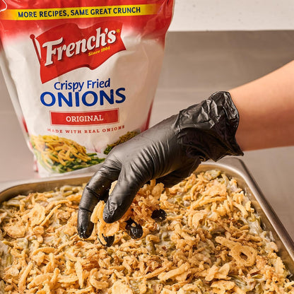 French's Original Crispy Fried Onions 24 oz – No-Prep Crispy Garnish for Busy Home Cooks