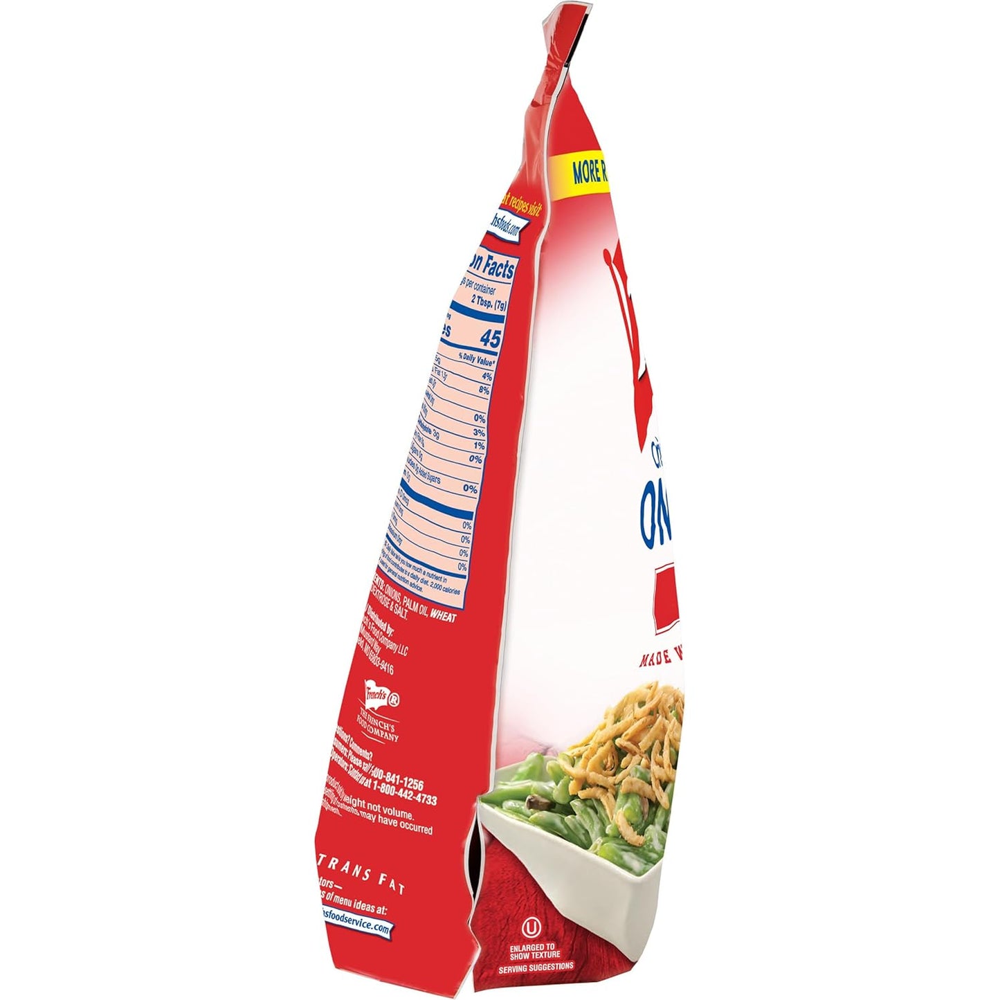 French's Original Crispy Fried Onions 24 oz – No-Prep Crispy Garnish for Busy Home Cooks