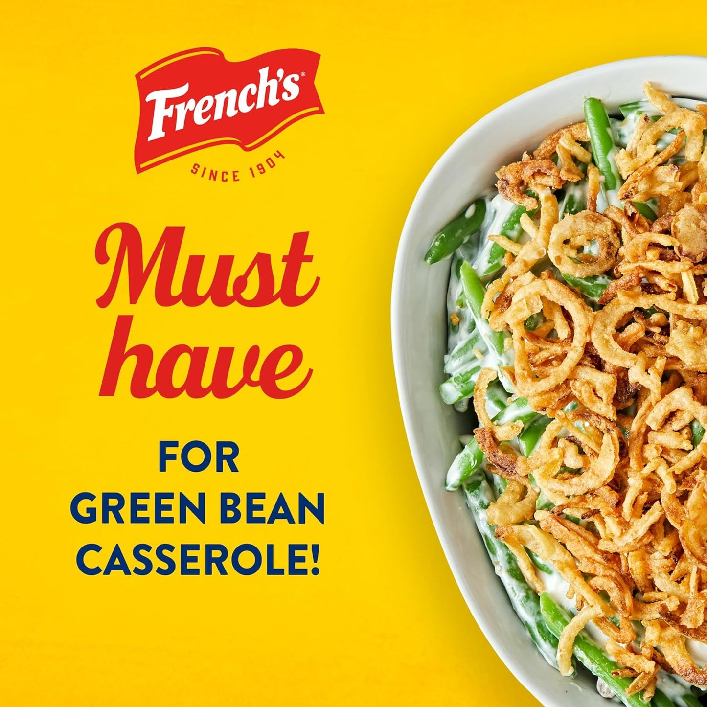 French's Original Crispy Fried Onions 24 oz – No-Prep Crispy Garnish for Busy Home Cooks