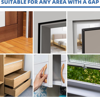 FrostGuard Wedge Door Frame Insulation – Minimal White Foam Draft Stopper, Clean Lines for Intentional Living Spaces