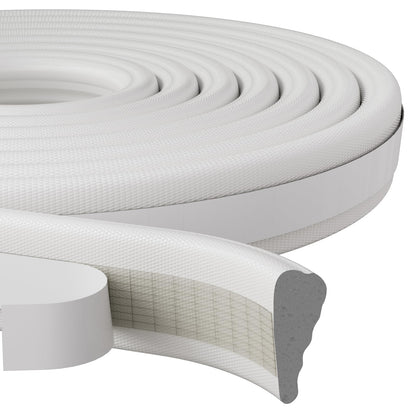 FrostGuard Wedge Door Frame Insulation – Minimal White Foam Draft Stopper, Clean Lines for Intentional Living Spaces