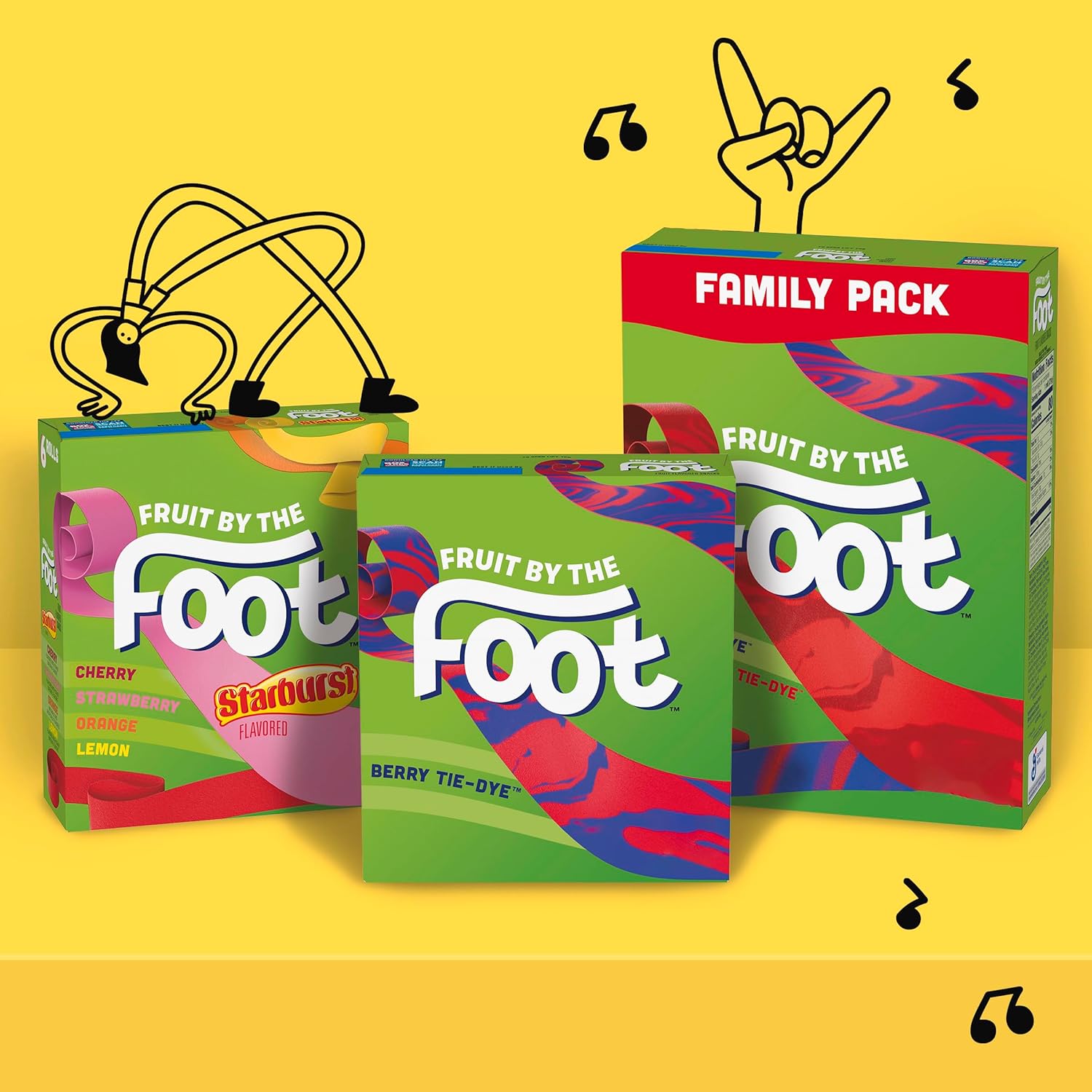 Fruit by the Foot Variety Pack Fruit Snacks – Travel-Friendly Kids Snack for Long Drives, 6 Count Box