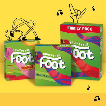 Fruit by the Foot Variety Pack Fruit Snacks – Travel-Friendly Kids Snack for Long Drives, 6 Count Box