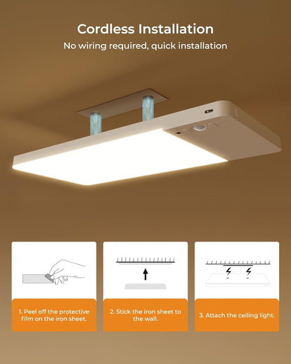 FULEN Rechargeable Night Light — Family-Friendly Closet and Hallway Lamp for Kids' Rooms, Auto Shutoff