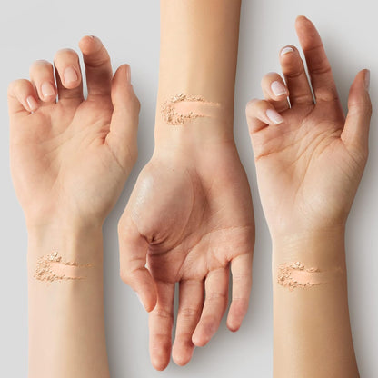 full-coverage translucent, honey beige, naturally neutral, and translucent extra coverage shade options