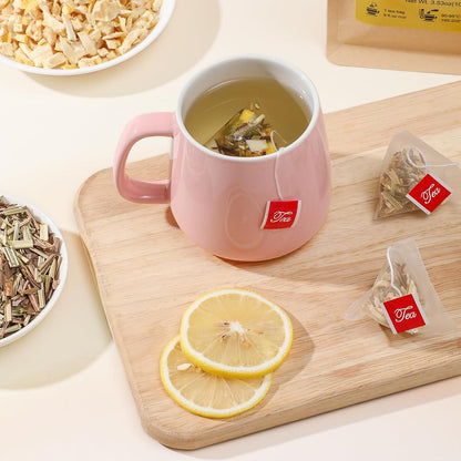 FullChea Lemon Ginger Herbal Sachets – Color-Changing Cup as Living Room Conversation Starter