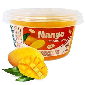Fusion Select Coconut Jelly Trio – Ready-to-Eat Fruit Jelly for Kids' Parfaits, Sundaes, and After-School Treats, 14 oz