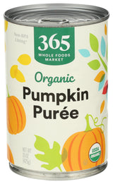 365 by Whole Foods Market Organic Pumpkin Puree for Nutrient-Dense Smoothies, 15 Ounce
