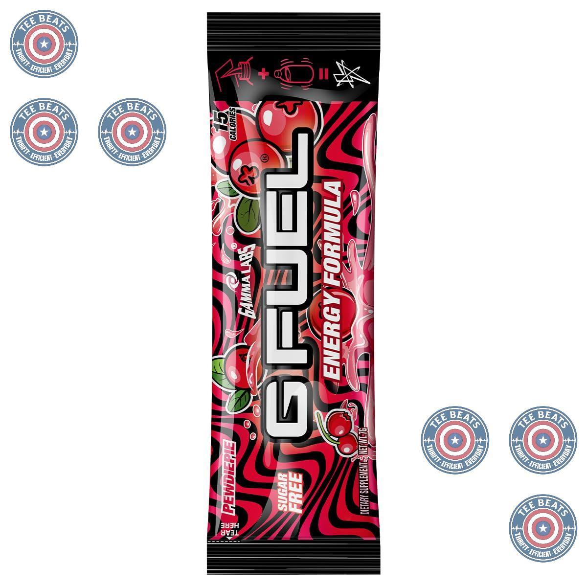 G Fuel PewDiePie Energy Powder Packets – Sugar-Free Vitamin C, E, B12, B6 Blend for Mindful Energy Routine