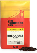 San Francisco Bay Coffee French Roast Whole Bean Coffee, 2 lb bag for Wellness-Minded Drinkers Choosing Sustainably Farmed Beans