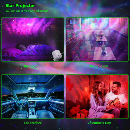 Galaxy Night Light Projector with 7 LED Colors – Cute Christmas and Valentine's Day Gift for Her, Him, and Teens, Bedroom Mood Lighting