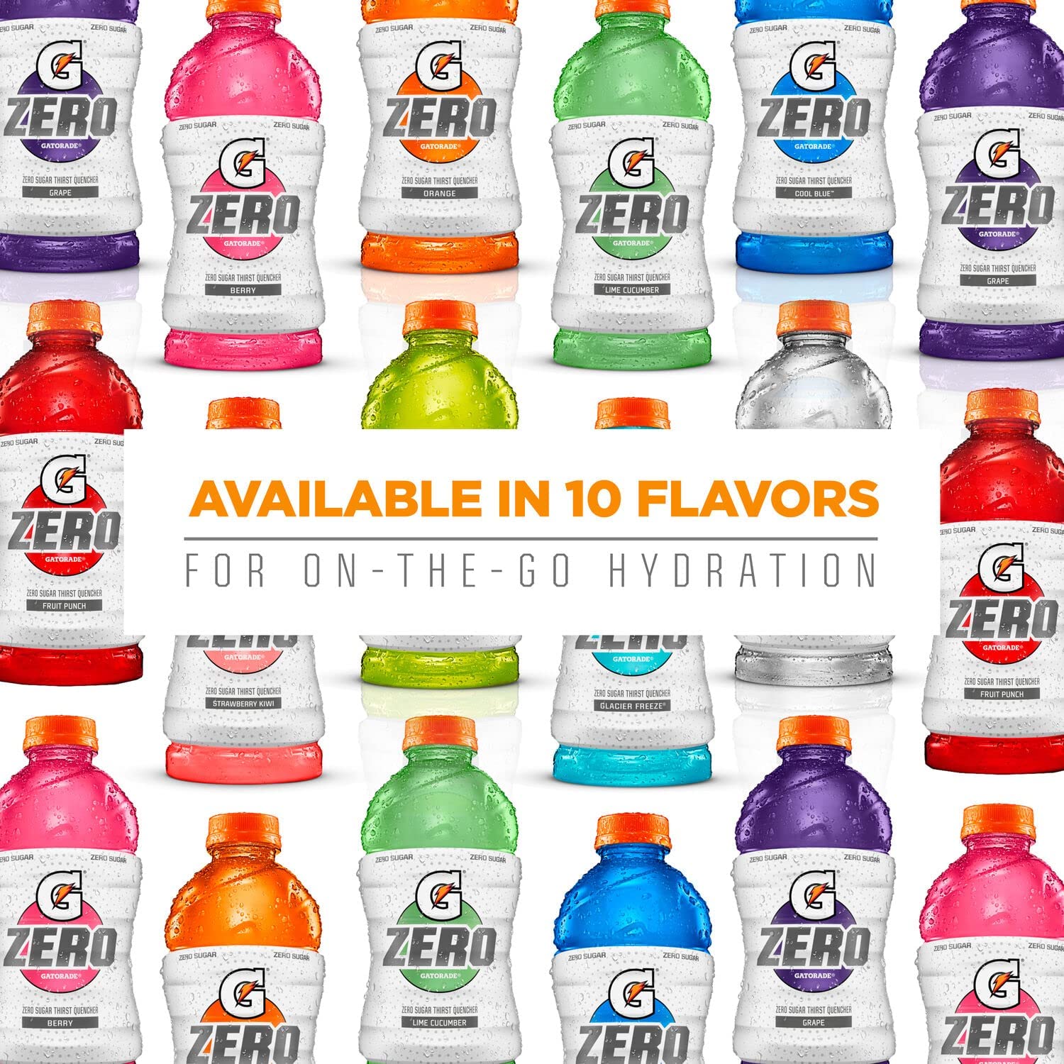Gatorade G Zero Sports Drink – Pantry-Stocked Hydration for Active Households and Growing Athletes, 12 Fl Oz Pack of 18