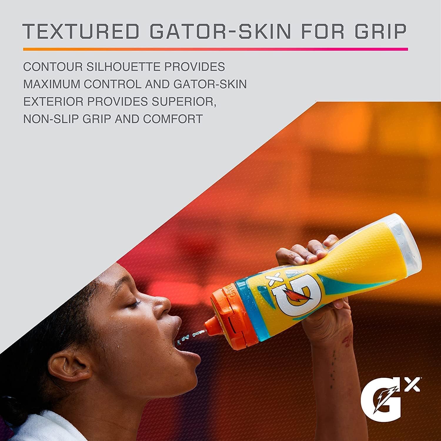 Gatorade Gx Refillable Water Bottle for Electrolyte Self-Care Rituals, Gx Pod Custom Mixing
