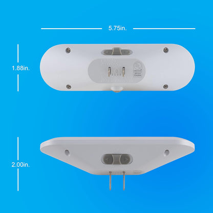 GE Ultrabrite Plug-In LED Light Bar – Minimalist Nightlight for Cozy Bedroom Ambiance, Dusk-to-Dawn Sensor