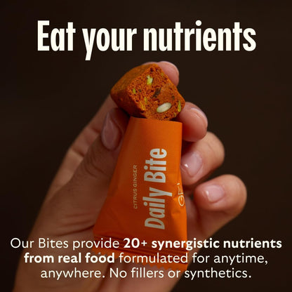GEM Daily Bites – Clean-Design Supplement for Minimalist Kitchens, Neutral Chewable with No Added Sugar