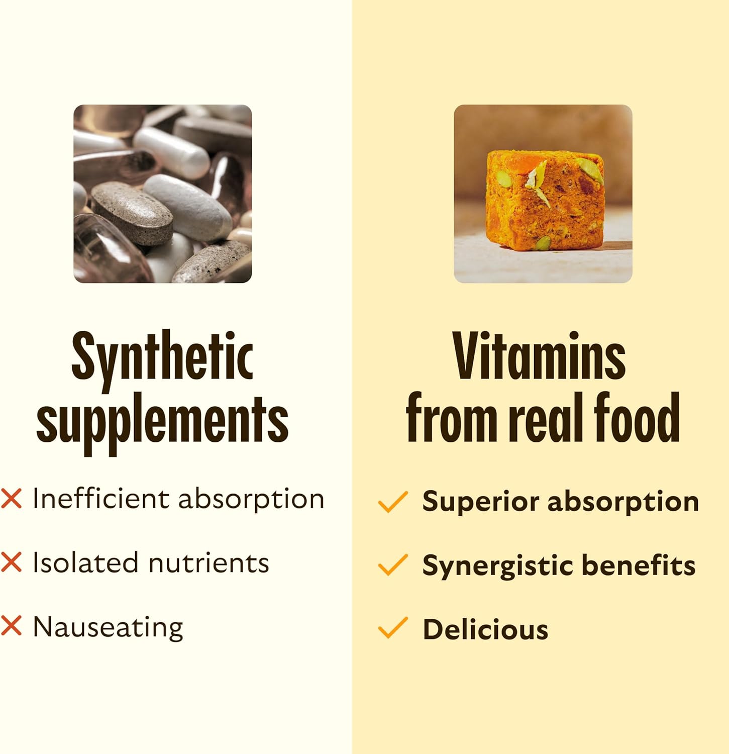 GEM Daily Bites – Clean-Design Supplement for Minimalist Kitchens, Neutral Chewable with No Added Sugar
