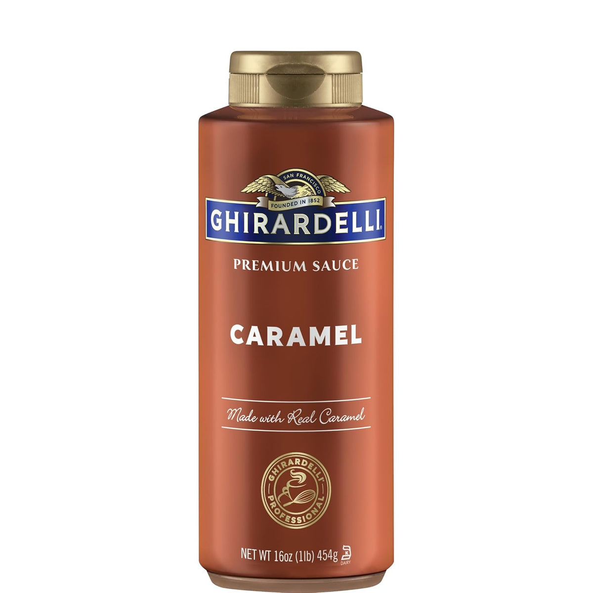 Ghirardelli Caramel Sauce Squeeze Bottle – Versatile Drizzle for Family Breakfasts and Desserts