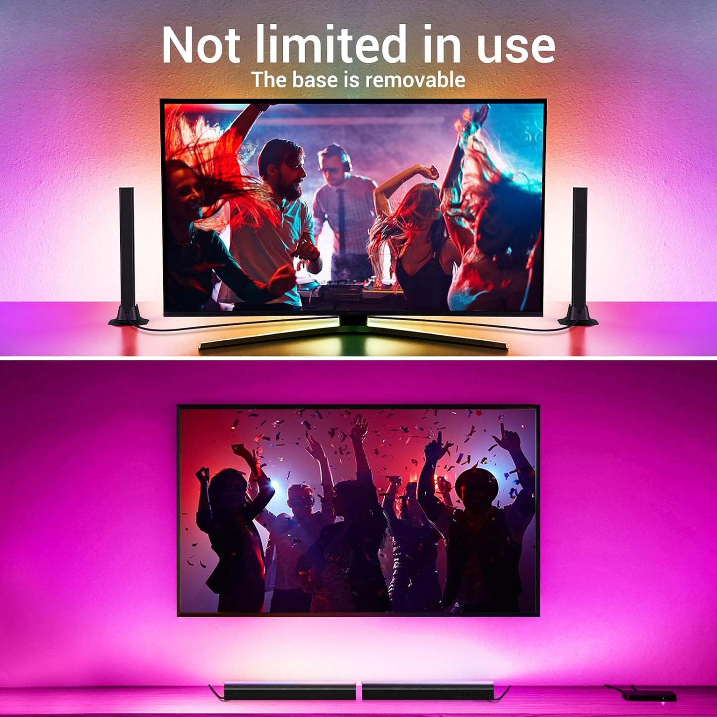 GiftBrand RGB IC Light Bar – Plug and Play Holiday Gift for Teen Gamers, Dynamic LED Backlight for Setup