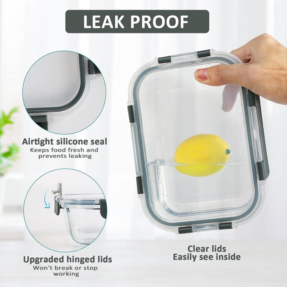 glass is microwave, oven, freezer, and dishwasher safe (lids are not)