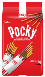 Glico Pocky Strawberry Cream Biscuit Sticks – Cute Valentine's Day Gift for Women, Shareable Japanese Snack Box