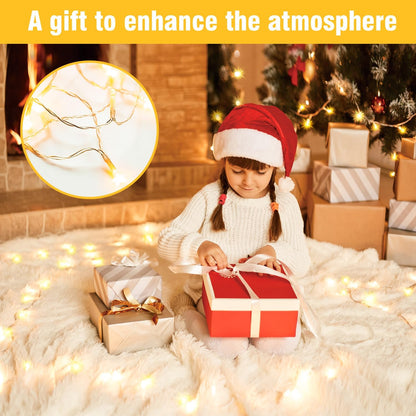GlowNEST String Lights – Worry-Free Ambient Lighting with Built-In Timer, No Fire Risk Indoors
