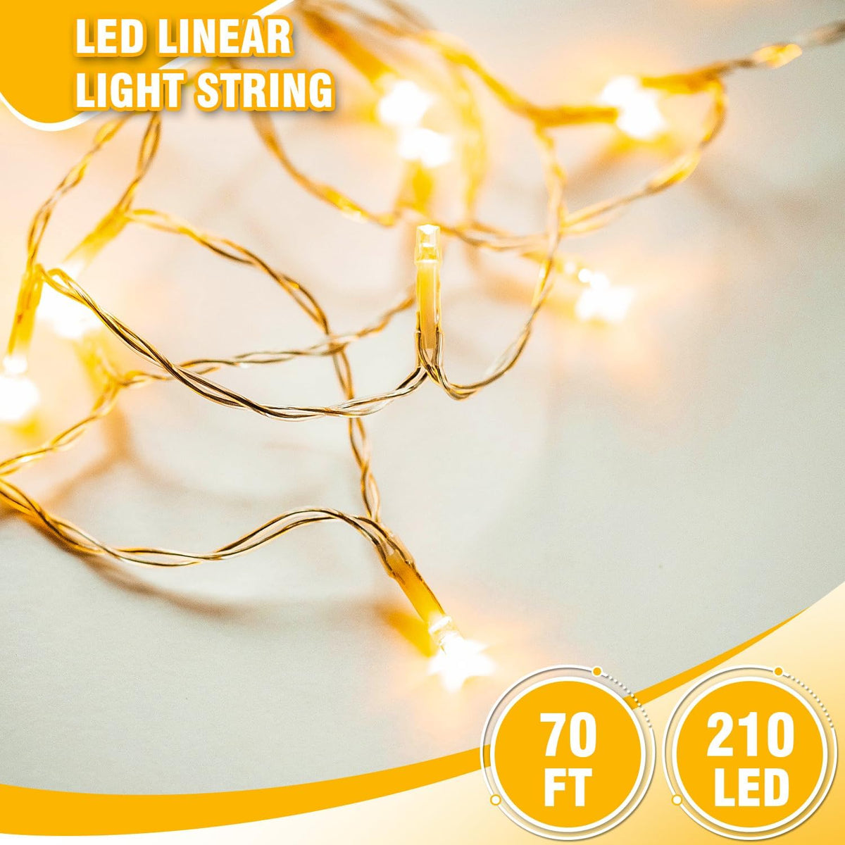 GlowNEST String Lights – Worry-Free Ambient Lighting with Built-In Timer, No Fire Risk Indoors