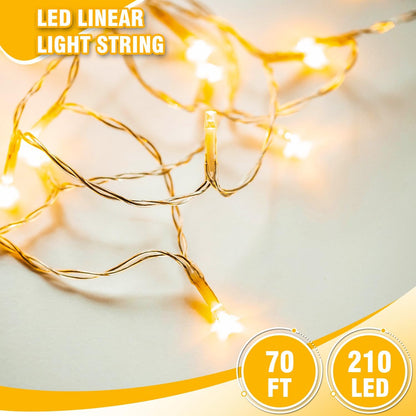 GlowNEST String Lights – Worry-Free Ambient Lighting with Built-In Timer, No Fire Risk Indoors