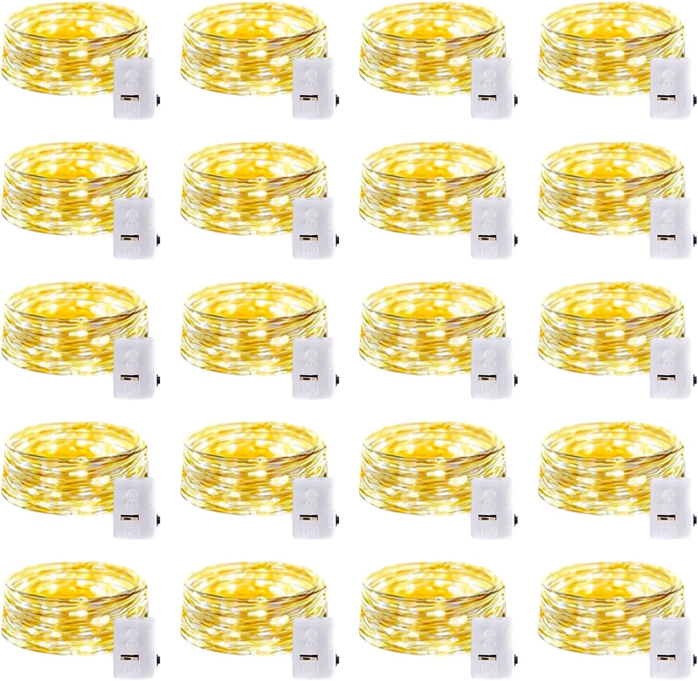 GlowNook Battery String Lights – Understated House Aesthetic, Neutral Tones and Compact Battery Case Design