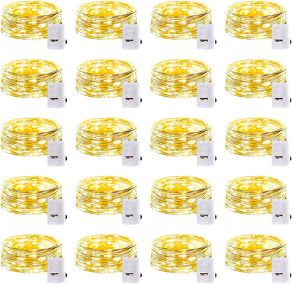 GlowNook Battery String Lights – Understated House Aesthetic, Neutral Tones and Compact Battery Case Design